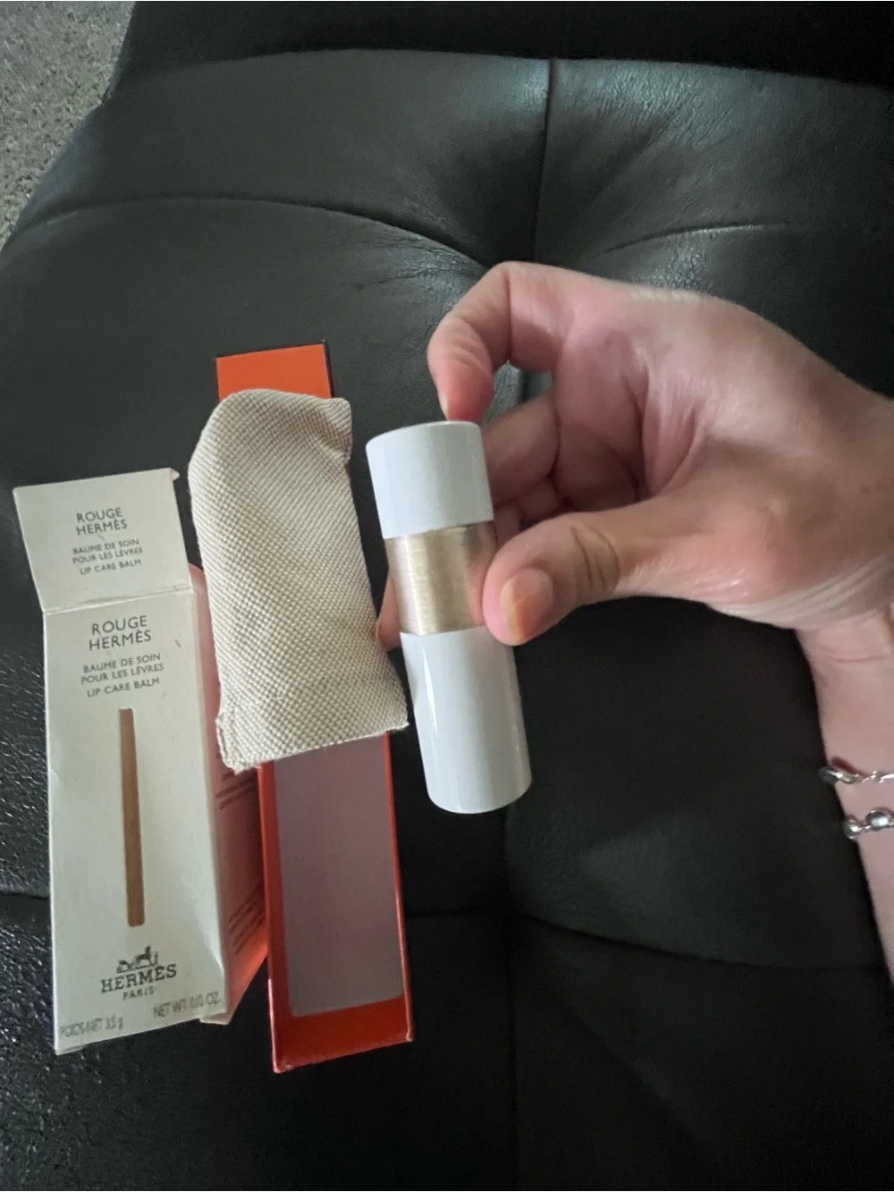 Hermès Rouge Hermès Lip Care Balm - Giftable W/ Box & Dusty